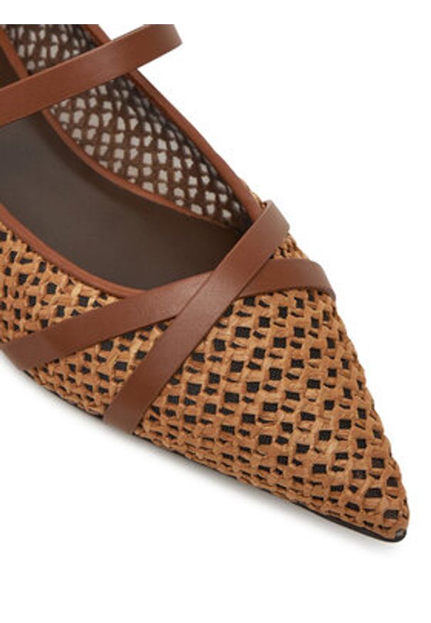 Max Mara Baleriny 2514521332600 Brązowy. Kolor: brązowy. Materiał: skóra
