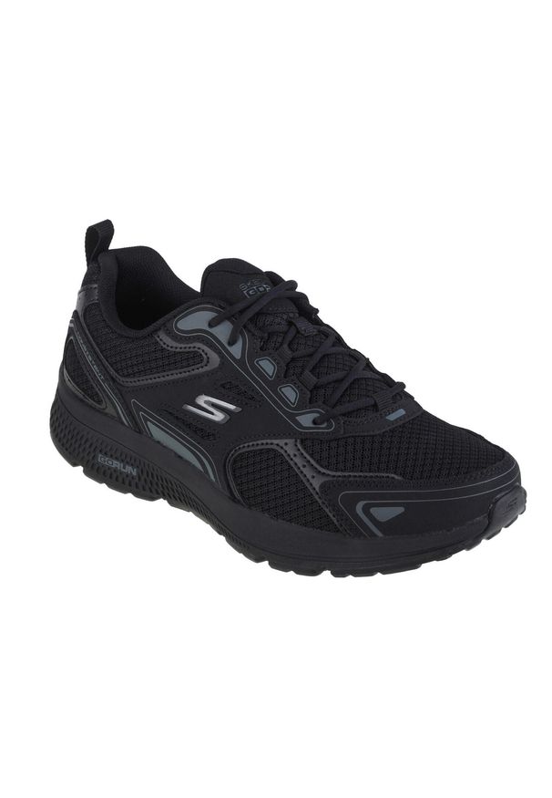 skechers - Buty do biegania męskie, Go Run Consistent. Kolor: wielokolorowy, czarny. Materiał: materiał, syntetyk. Szerokość cholewki: normalna. Sport: bieganie
