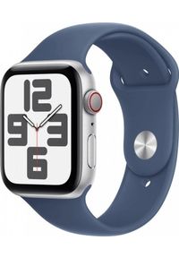 APPLE - Smartwatch Apple Watch SE GPS 44mm Silver Alu Sport M/L Niebieski (MXGQ3ET/A). Rodzaj zegarka: smartwatch. Kolor: niebieski. Styl: sportowy #1