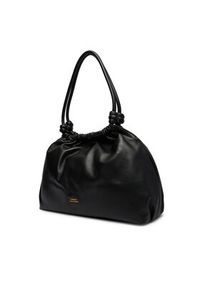 TOMMY HILFIGER - Tommy Hilfiger Torebka Th Soft Leather Hobo AW0AW18376 Czarny. Kolor: czarny. Materiał: skórzane #6