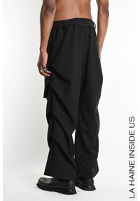 La Haine Inside Us Spodnie | 3R M1229 | Mężczyzna | Czarny. Okazja: na co dzień. Kolor: czarny. Materiał: wiskoza, elastan, poliester. Długość: długie. Styl: elegancki, casual, klasyczny, sportowy #4
