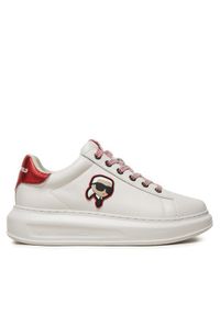 Karl Lagerfeld - KARL LAGERFELD Sneakersy KL62531N Biały. Kolor: biały. Materiał: skóra