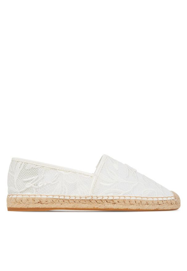 Karl Lagerfeld - KARL LAGERFELD Espadryle Kamini KL80121A Biały. Kolor: biały. Materiał: materiał