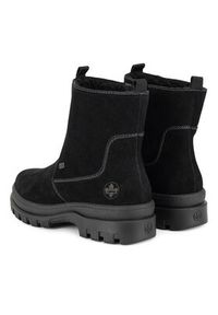 Rieker Botki X8250-00 Czarny. Kolor: czarny. Materiał: skóra, zamsz #7