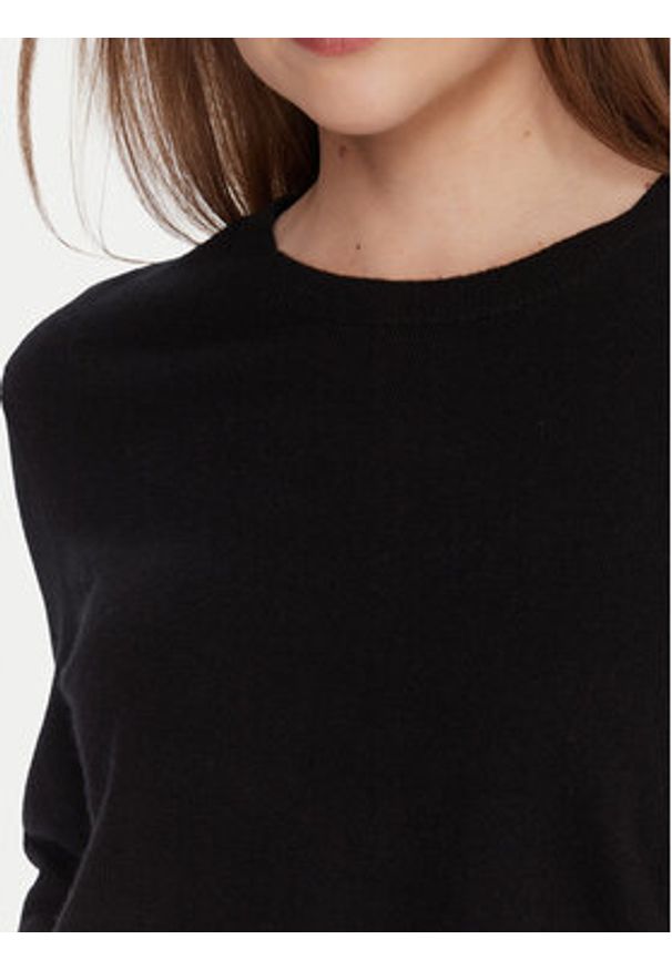 United Colors of Benetton - United Colors Of Benetton Sweter 1002D10BG Czarny Relaxed Fit. Kolor: czarny. Materiał: wełna