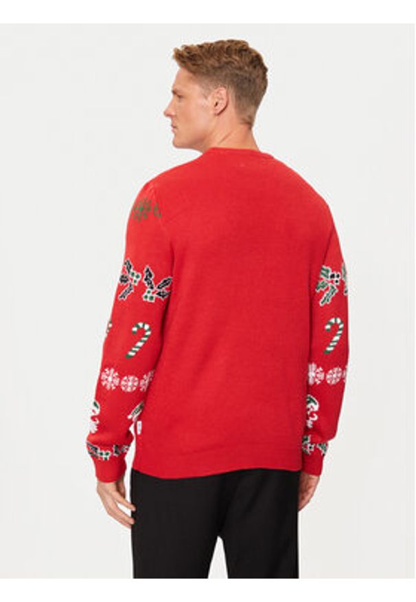Only & Sons Sweter Xmas 22031171 Czerwony Regular Fit. Kolor: czerwony. Materiał: syntetyk