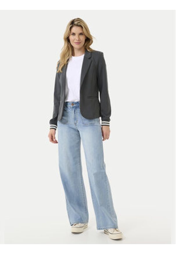 Kaffe Marynarka Kinnie 10550800 Szary Regular Fit. Kolor: szary. Materiał: syntetyk