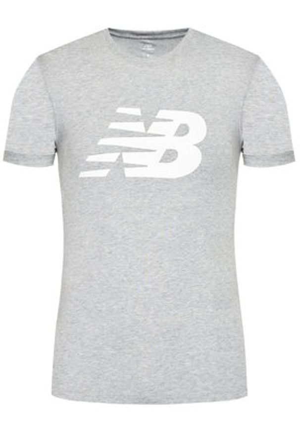 New Balance T-Shirt Nb Cl Fly NBWT0381 Szary Athletic Fit. Kolor: szary. Materiał: bawełna