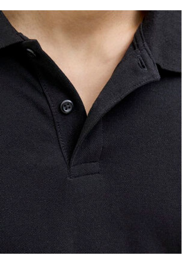 Jack & Jones Polo Kane 12270150 Czarny Regular Fit. Typ kołnierza: polo. Kolor: czarny. Materiał: bawełna