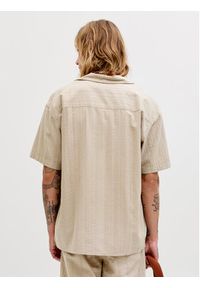 Jack & Jones Komplet koszula i szorty materiałowe Tyson 12297649 Beżowy Relaxed Fit. Kolor: beżowy. Materiał: bawełna #2