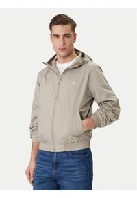 Calvin Klein Jeans Wiatrówka Harrington LV04RF521G Beżowy Regular Fit. Kolor: beżowy. Materiał: syntetyk #1