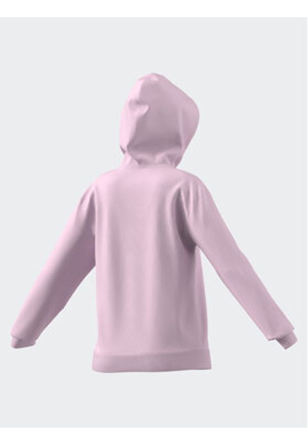 Adidas - adidas Bluza Essentials Linear Hoodie IL3343 Różowy Regular Fit. Kolor: różowy. Materiał: bawełna