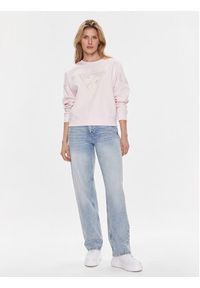 Guess Bluza Pony W4RQ13 KC5H2 Różowy Regular Fit. Kolor: różowy. Materiał: bawełna, syntetyk #5