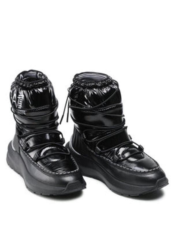 EA7 Emporio Armani Śniegowce X8M002 XK230 R926 Czarny. Kolor: czarny. Materiał: materiał