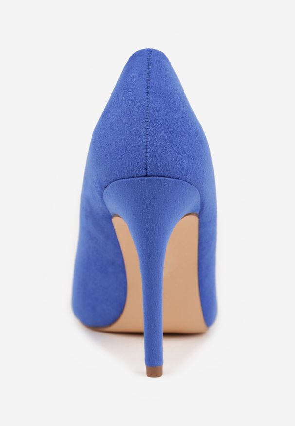 Born2be - Niebieskie Klasyczne Szpilki Vices z Wkładką ze Skóry Naturalnej Ennoriel. Kolor: niebieski. Materiał: skóra. Obcas: na szpilce. Styl: klasyczny