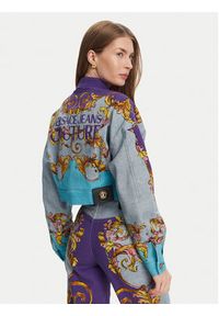 Versace Jeans Couture Kurtka jeansowa 78HAS4P0 Kolorowy Relaxed Fit. Materiał: bawełna. Wzór: kolorowy