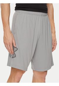 Under Armour Szorty sportowe Ua Tech Graphic Short 1306443-035 Szary Loose Fit. Kolor: szary. Materiał: syntetyk. Styl: sportowy #1