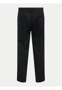 Only & Sons Spodnie materiałowe Sinus 22030239 Czarny Loose Fit. Kolor: czarny. Materiał: bawełna #3