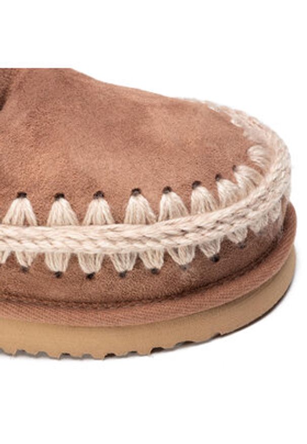 Mou Śniegowce Eskimo 24 FW101000A Brązowy. Kolor: brązowy. Materiał: zamsz, skóra
