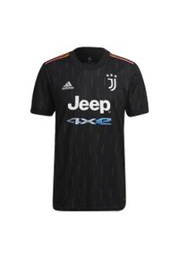 Adidas - Outdoor jersey Juventus 2021/22. Kolor: czarny. Materiał: jersey. Sport: outdoor