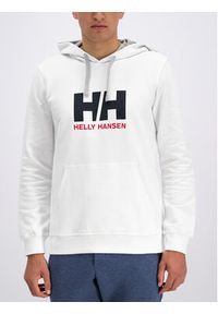 Helly Hansen Bluza Hh Logo 33977 Biały Regular Fit. Kolor: biały. Materiał: bawełna