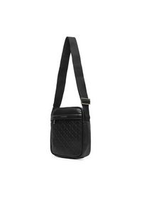 Calvin Klein Saszetka Emblem Emboss Reporter LV04D3204G Czarny. Kolor: czarny. Materiał: skóra #5