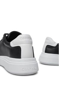 Calvin Klein Sneakersy Low Top Lace Up Lth HM0HM01016 Czarny. Kolor: czarny. Materiał: skóra