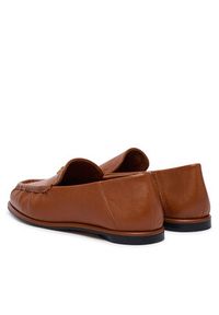 TOMMY HILFIGER - Tommy Hilfiger Lordsy Leather Ruched Toe Loafers FW0FW09250 Brązowy. Kolor: brązowy. Materiał: skóra #6