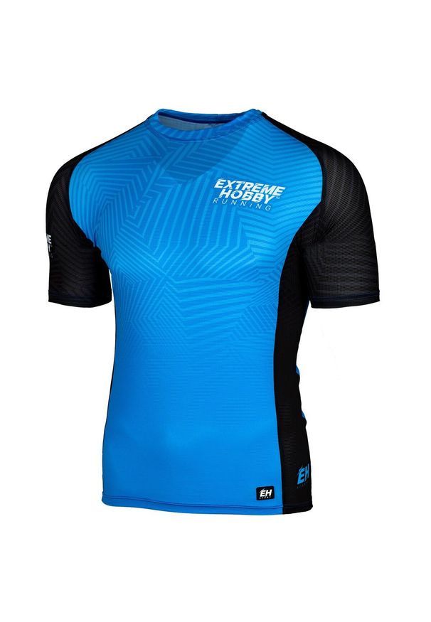 Koszulka biegowa męska z krótkim rękawem EXTREME HOBBY CALEIDOSCOPE. Kolor: niebieski. Materiał: poliester, elastan. Długość rękawa: krótki rękaw. Długość: krótkie. Sport: kolarstwo, bieganie