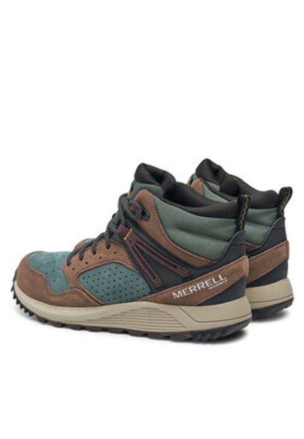 Merrell Trapery Wildwood Mid Ltr Wp J068031 Zielony. Kolor: zielony. Materiał: skóra, zamsz