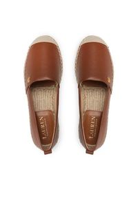 Lauren Ralph Lauren Espadryle Cameryn IV 802905304002 Brązowy. Kolor: brązowy. Materiał: skóra