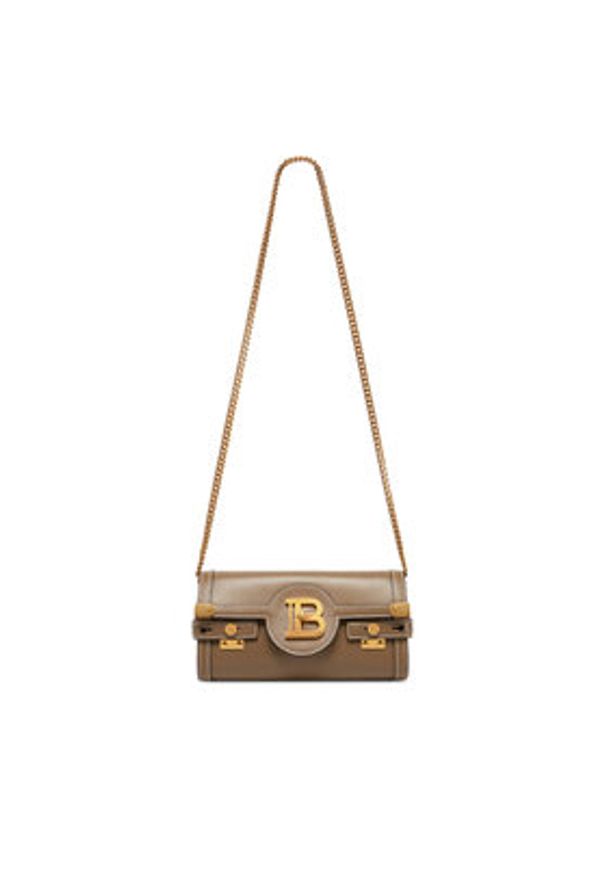 Balmain Torebka DN1LE596LSLX Brązowy. Kolor: brązowy. Materiał: skórzane