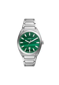 Fossil Zegarek Everett FS6056 Srebrny. Kolor: srebrny