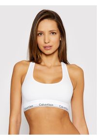 Calvin Klein Underwear Biustonosz top 0000F3785E Biały. Kolor: biały. Materiał: bawełna