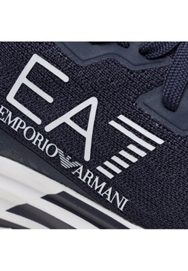 EA7 Emporio Armani Sneakersy X8X095 XK240 N527 Granatowy. Kolor: niebieski. Materiał: materiał