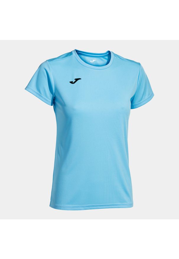Koszulka do biegania damska Joma Combi z krótkim rękawem. Kolor: niebieski. Długość rękawa: krótki rękaw. Długość: krótkie. Sport: piłka ręczna
