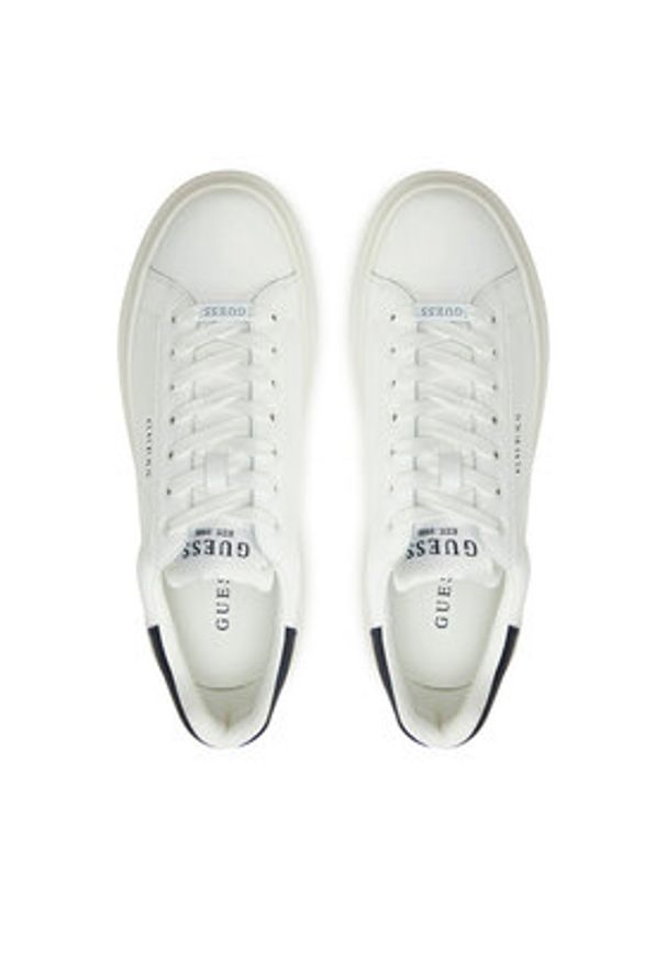 Guess Sneakersy FMPELB LEA12 Biały. Kolor: biały. Materiał: skóra
