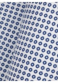 Pako Lorente - PAKO LORENTE – Biała poszetka w mikrowzór. Kolor: biały. Materiał: bawełna #3