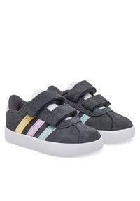 Adidas - adidas Sneakersy VL Court 3.0 JH6308 Szary. Kolor: szary. Materiał: skóra, zamsz #4