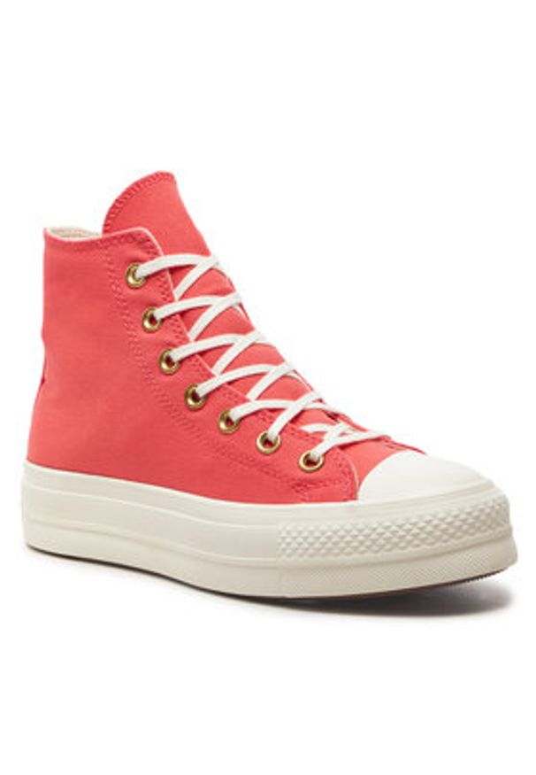 Converse Trampki Chuck Taylor All Star Lift Platform Canvas A09914C Różowy. Kolor: różowy. Materiał: materiał. Obcas: na platformie