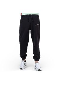 Spodnie Alpha Industries Organics EMB Regular Jogger 106364649 - czarne. Kolor: czarny. Materiał: materiał, bawełna. Wzór: aplikacja