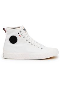 Buty do chodzenia unisex Palladium Palla Ace Cvs Mid. Zapięcie: sznurówki. Kolor: biały. Materiał: guma, materiał, syntetyk. Szerokość cholewki: normalna. Sport: turystyka piesza