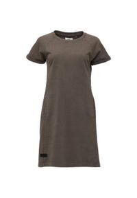 ZEAGLE - Sukienka damska LOAP Denda S. Kolor: szary. Materiał: bawełna. Długość rękawa: krótki rękaw. Typ sukienki: sportowe. Styl: klasyczny, sportowy #1