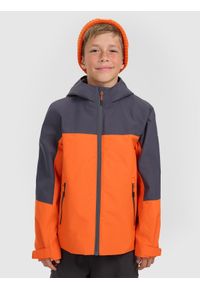 4f - 4F Kurtka przejściowa 3w1 membrana 5000 chłopięca - pomarańczowa 134 (8-9 lat). Okazja: na co dzień. Kolor: pomarańczowy. Materiał: polar, materiał. Sezon: lato. Styl: casual #1