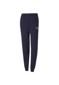 Spodnie dla dzieci Puma spodnie teamGOAL 23 Casuals Pants Jr granatowe. Kolor: niebieski