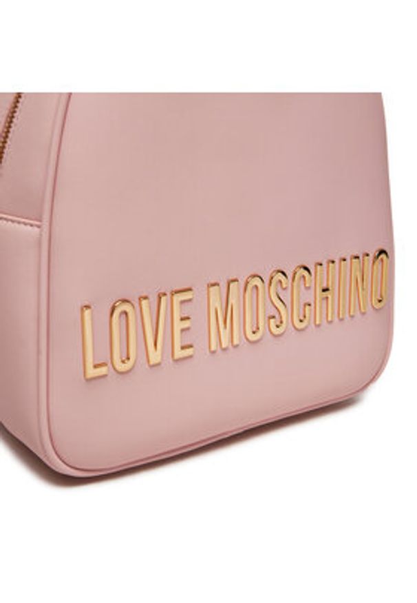 Love Moschino - LOVE MOSCHINO Plecak JC4197PP1LKD0600 Różowy. Kolor: różowy. Materiał: skóra