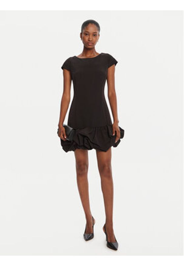 Rinascimento Sukienka koktajlowa CFC0125379003 Czarny Slim Fit. Kolor: czarny. Materiał: syntetyk. Styl: wizytowy