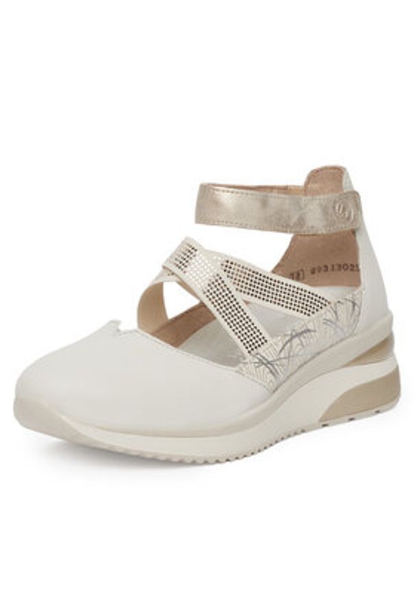 Remonte Półbuty D2411-81 Beżowy. Kolor: beżowy. Materiał: syntetyk, skóra