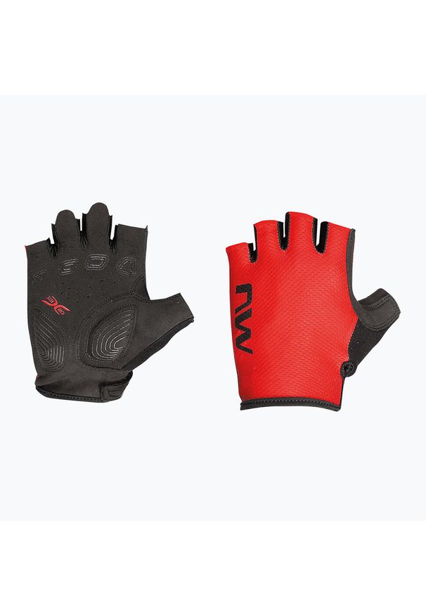 Rękawice rowerowe szosa gravel NORTHWAVE Active Glove. Kolor: czerwony