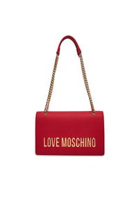 Love Moschino - LOVE MOSCHINO Torebka JC4192PP1LKD0500 Czerwony. Kolor: czerwony. Materiał: skórzane #4